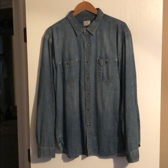 J. Crew Other - J Crew lightweight denim work shirt.